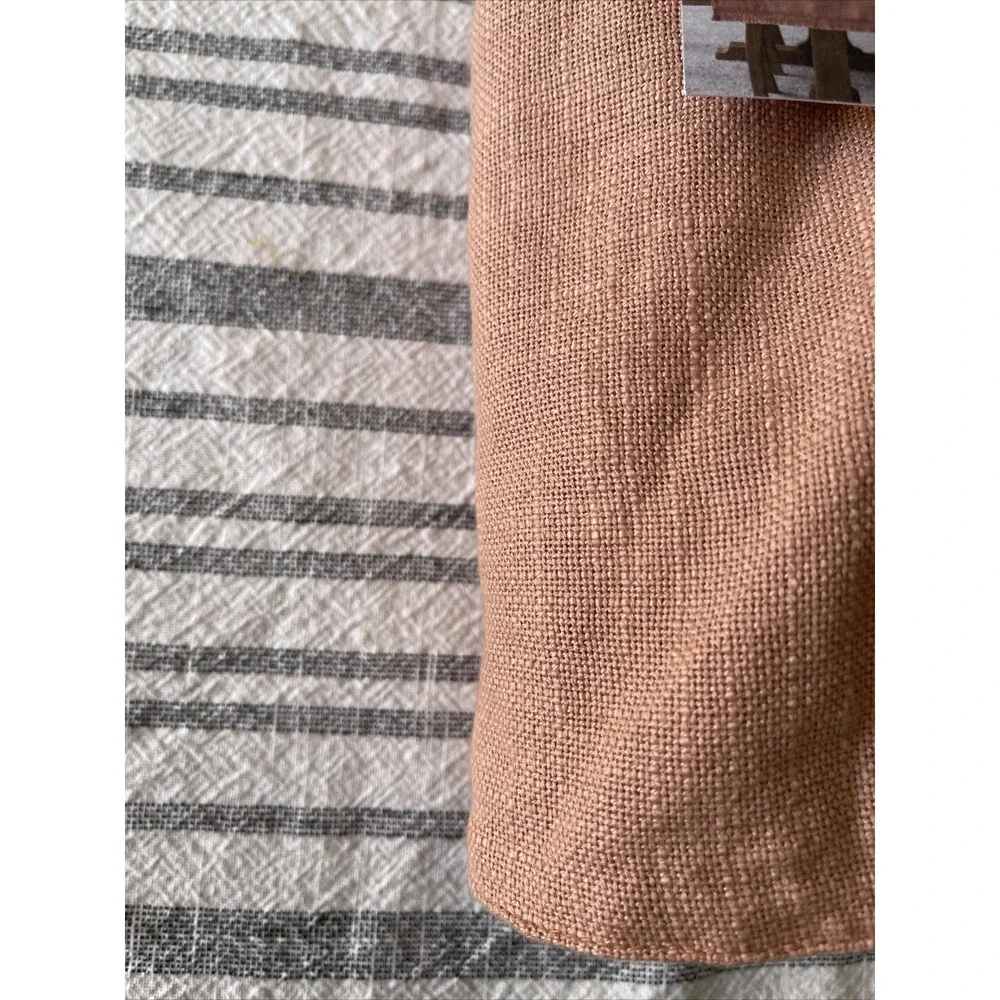 Hearth Hand with Magnolia Fringe Table Runner‎ Soft Rose Gold Oversized Layer
